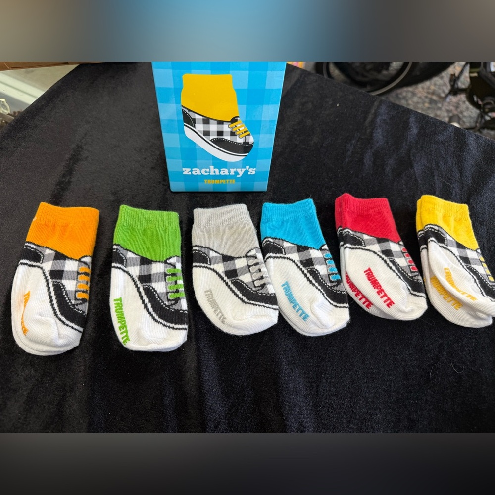 Trumpette Baby Socks - Yellow, Black, White